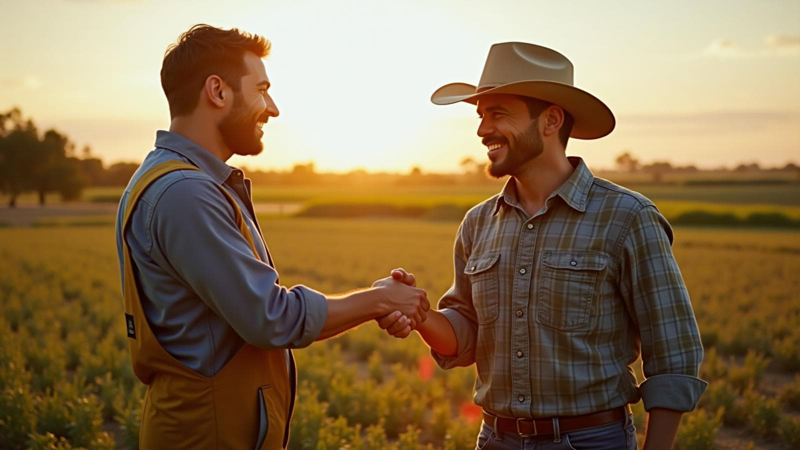 Trabajadores rurales en el campo